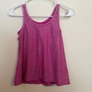Nike Pink Ribbed Tank Top
